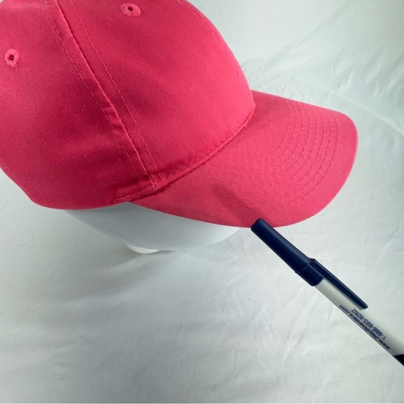 Port & Company Women’s Neon Pink Laughlin Nevada Shallow Baseball Cap - Picture 7 of 8